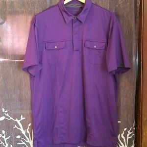 Purple men's polo